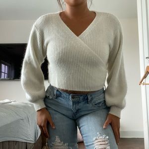 Princess Polly white sweater